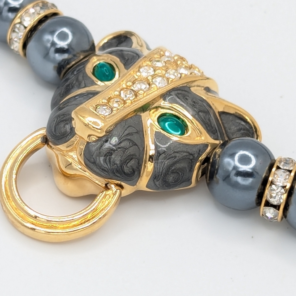 KJL For Avon Dutchess of Windsor Panther Necklace - Picture 5 of 8